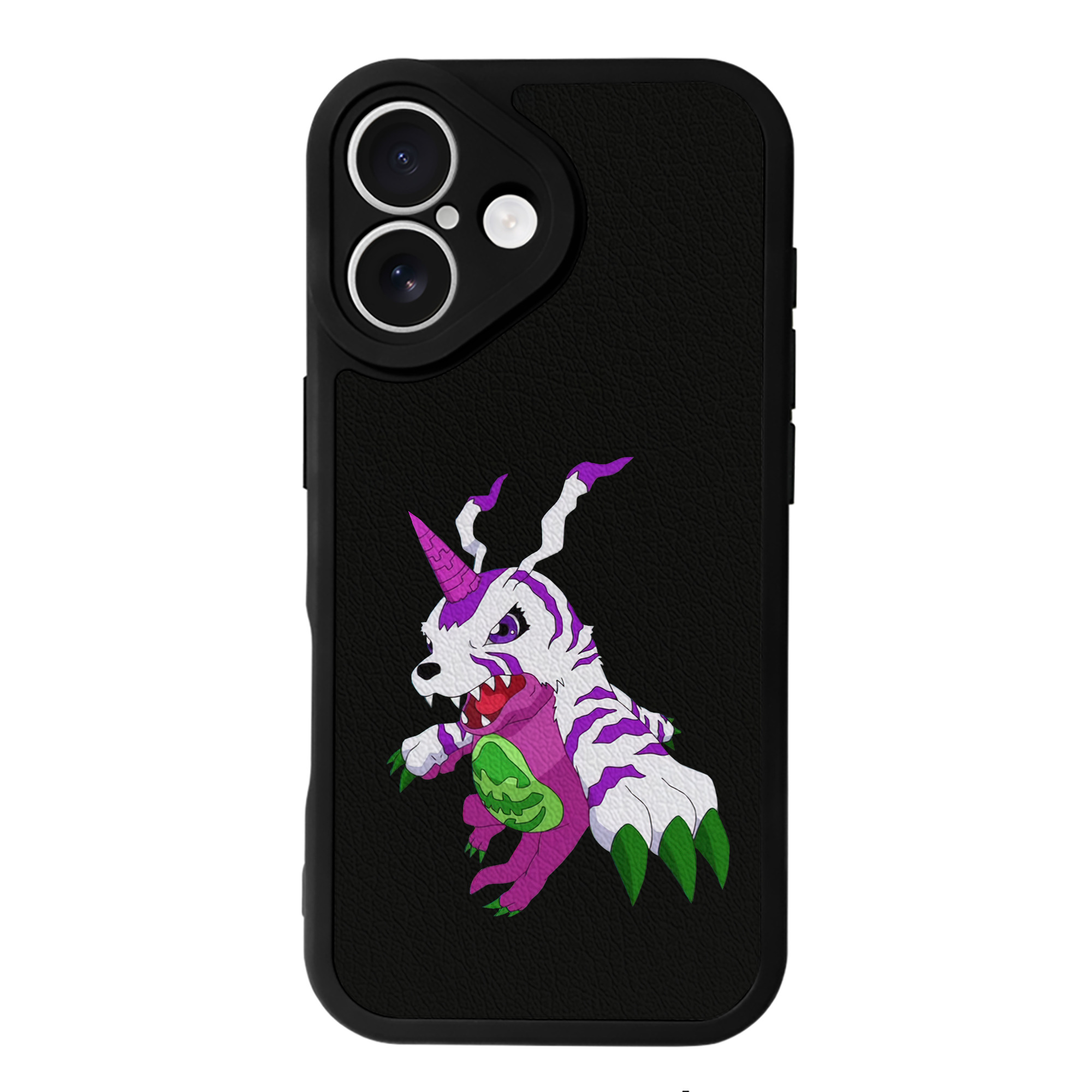 （画像用） Digimon デジタルモンスター/デジモン 【iPhone 16シリーズ対応】シリコンスマホケース（レザー調） 材質：シリコン